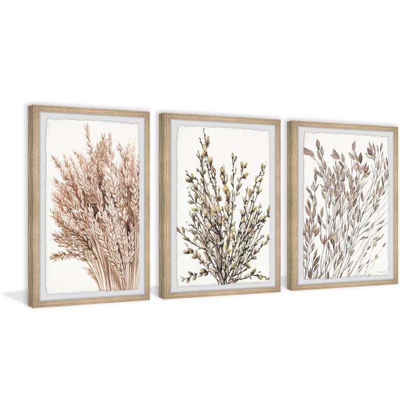 Dried Wheat Triptych
