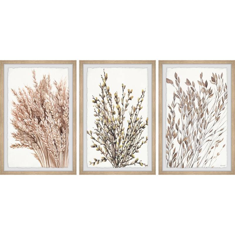 Dried Wheat Triptych