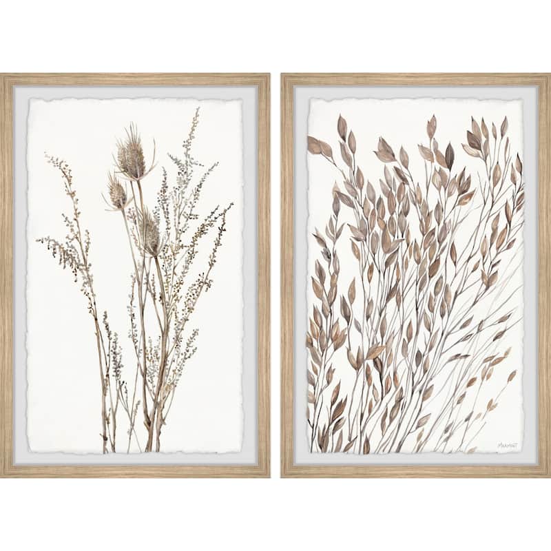 Tiny Leaves Diptych