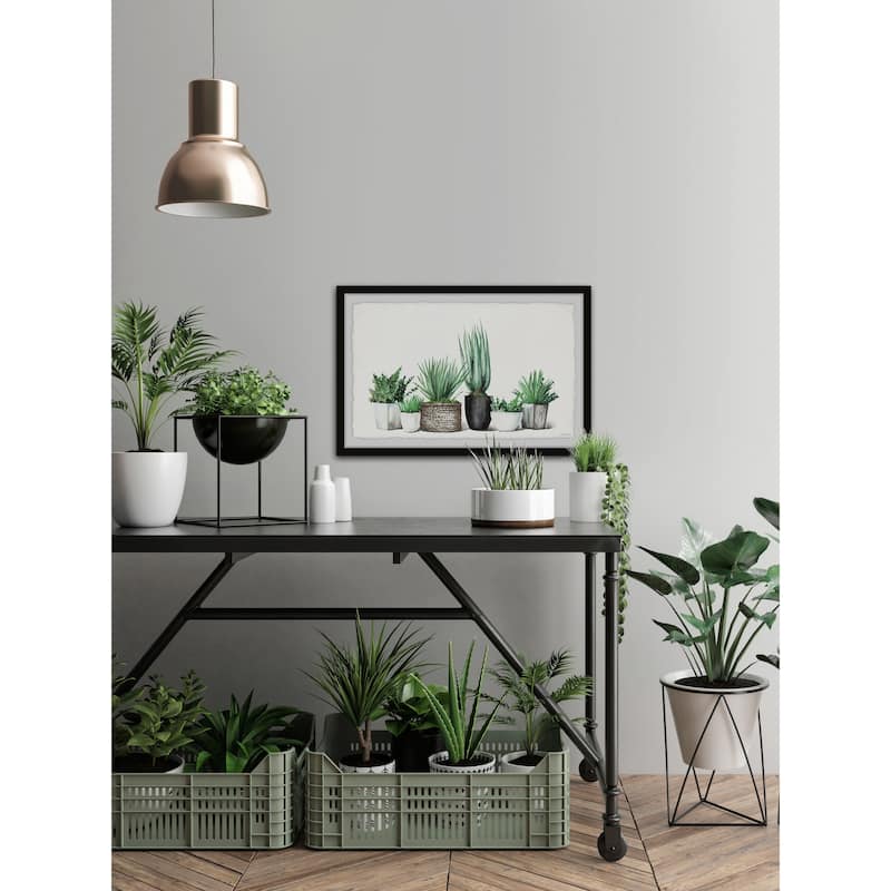 'Assorted Succulents' Framed Painting Print