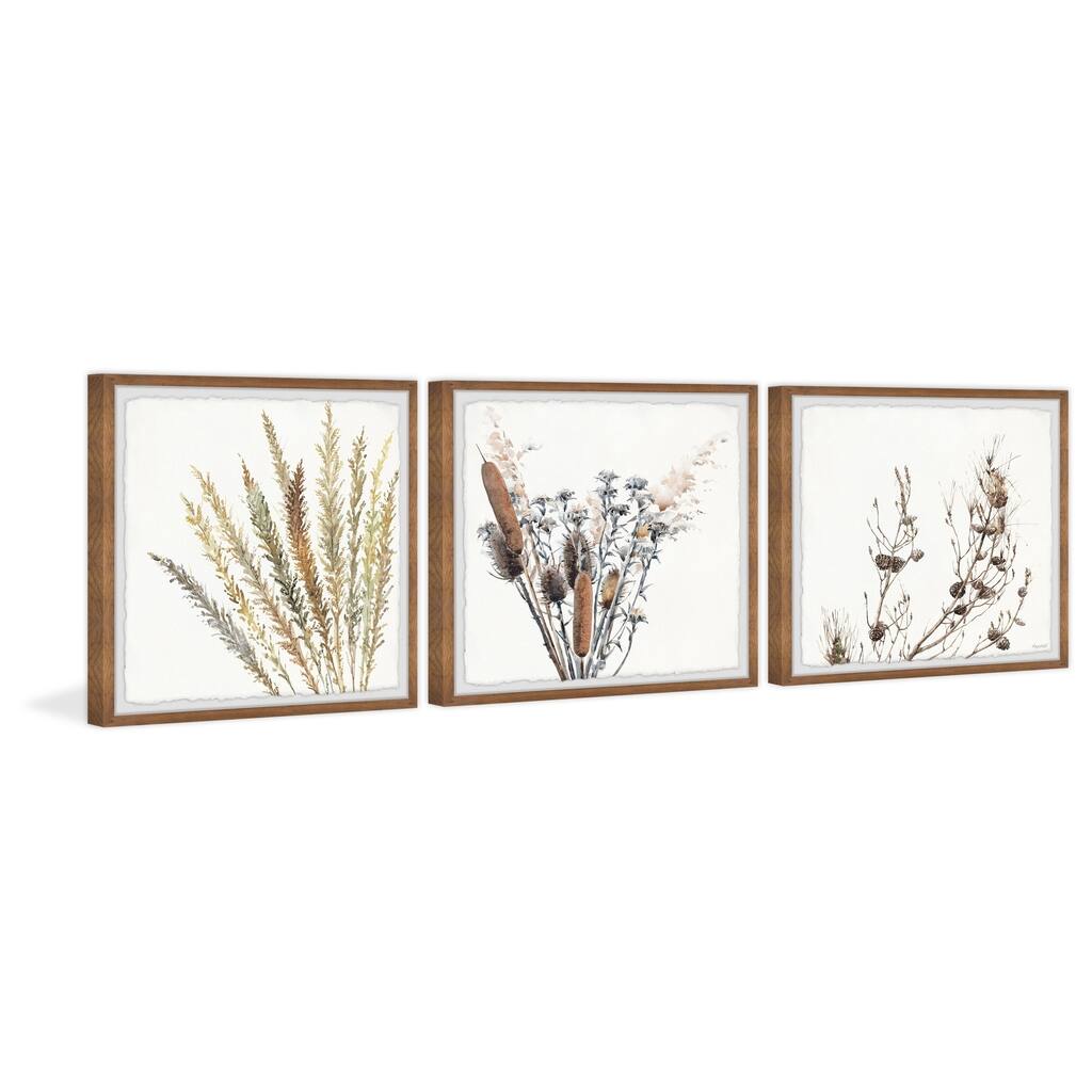 Wild Grasses Triptych