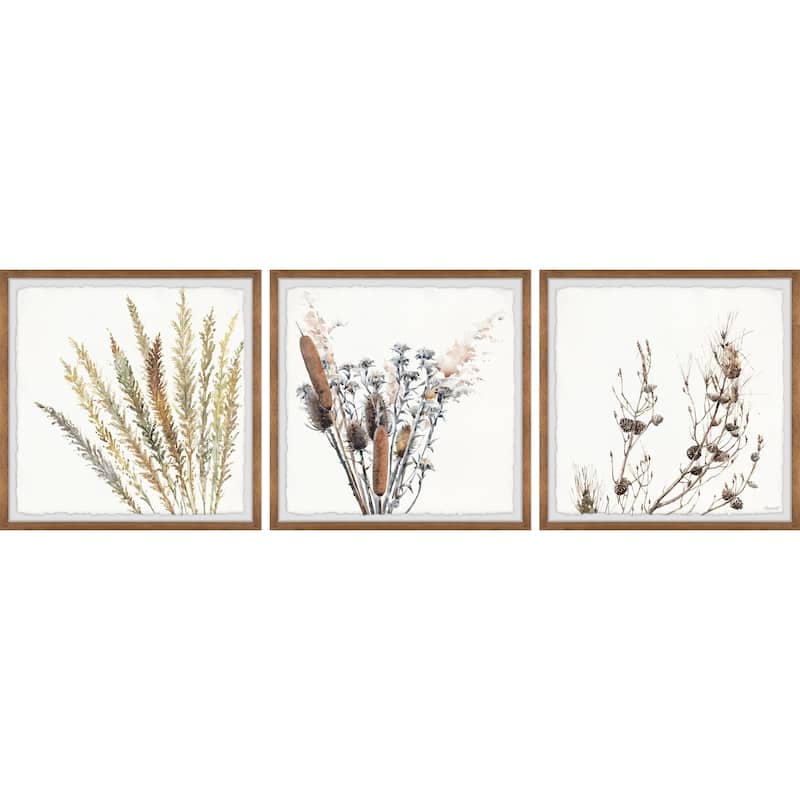 Wild Grasses Triptych