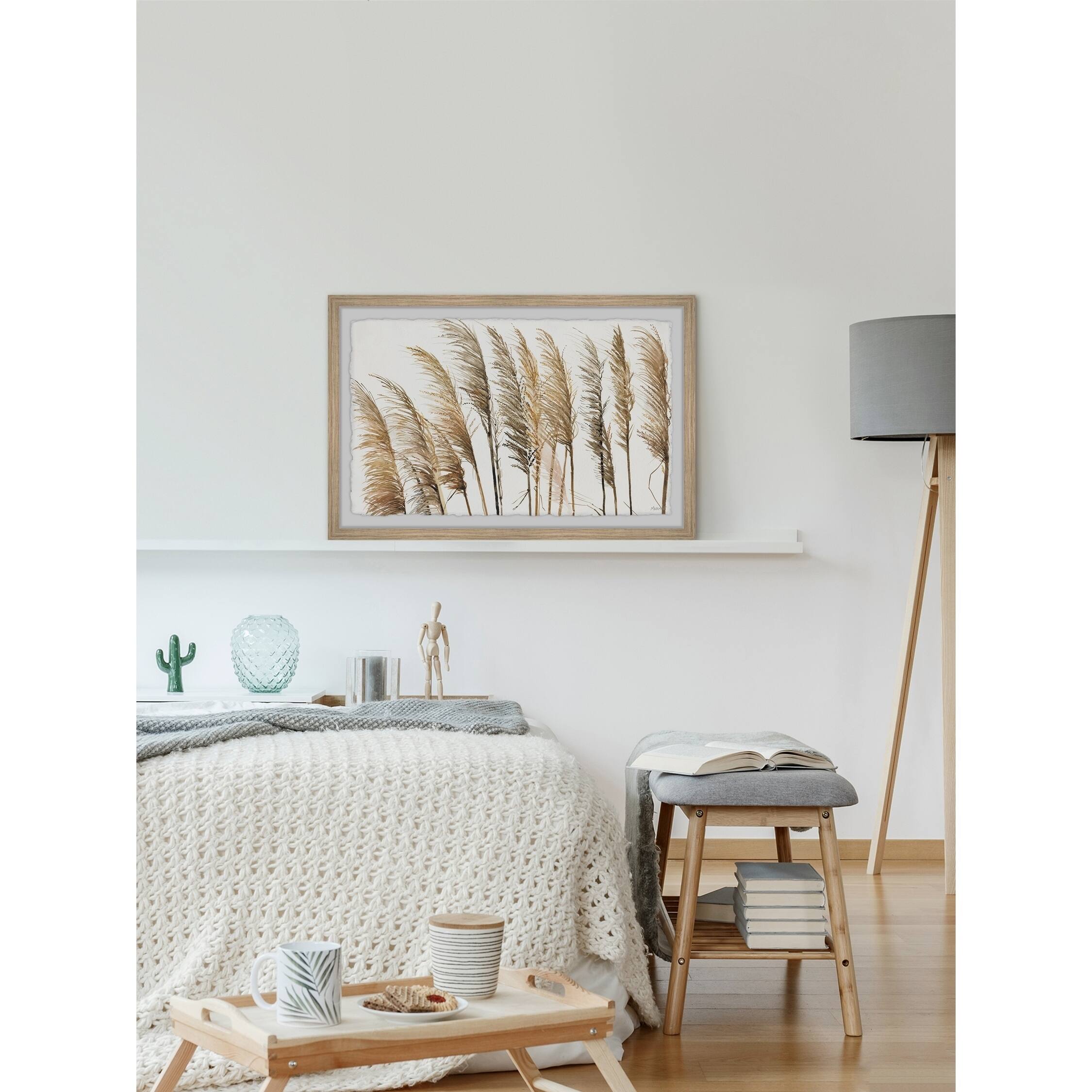 'Wild Grasses' Framed Painting Print Bed Bath & Beyond 30243369