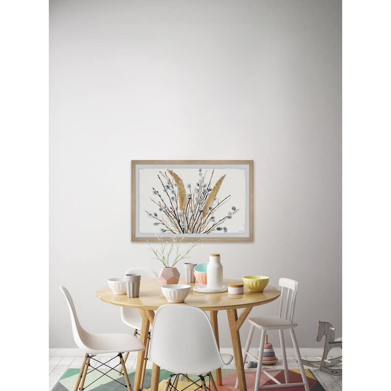'Buds on Plants' Framed Painting Print