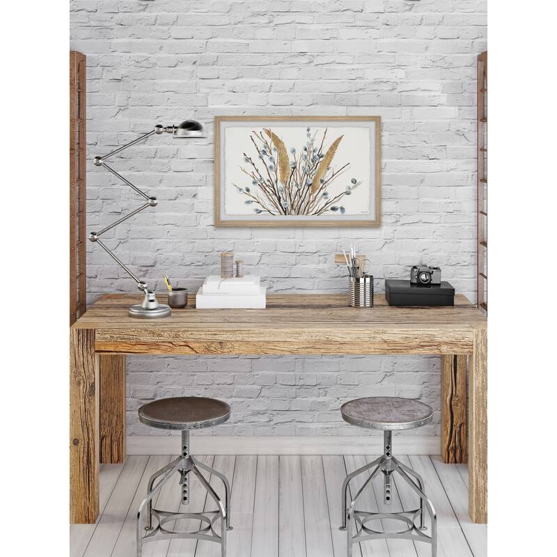 'Buds on Plants' Framed Painting Print