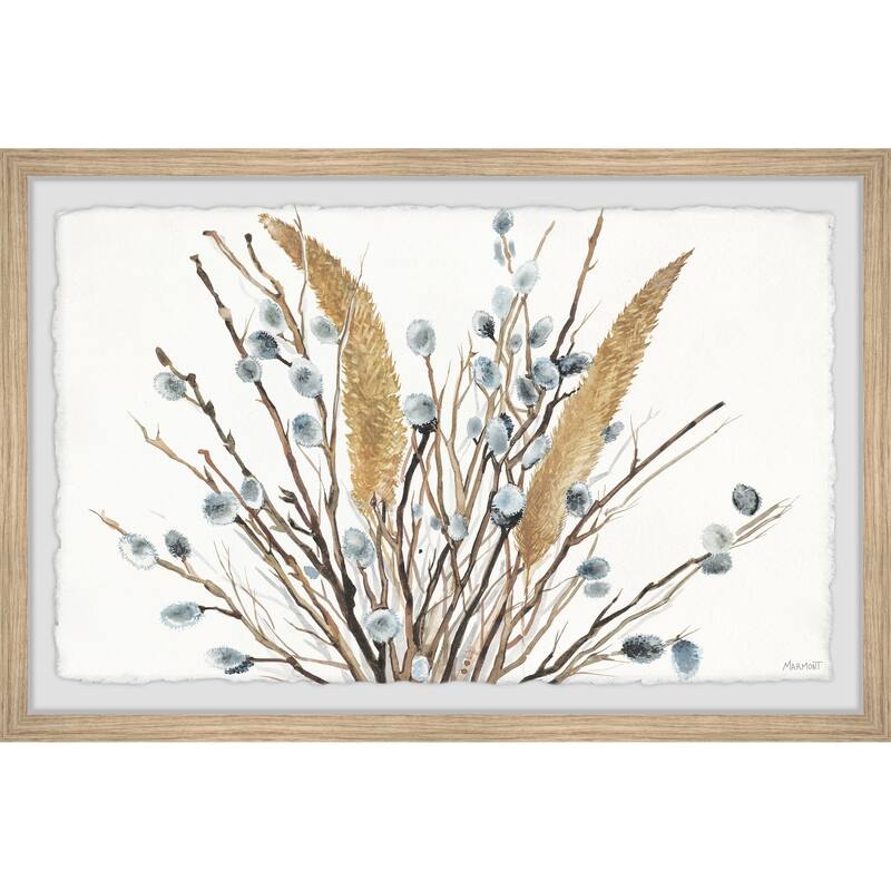 'Buds on Plants' Framed Painting Print