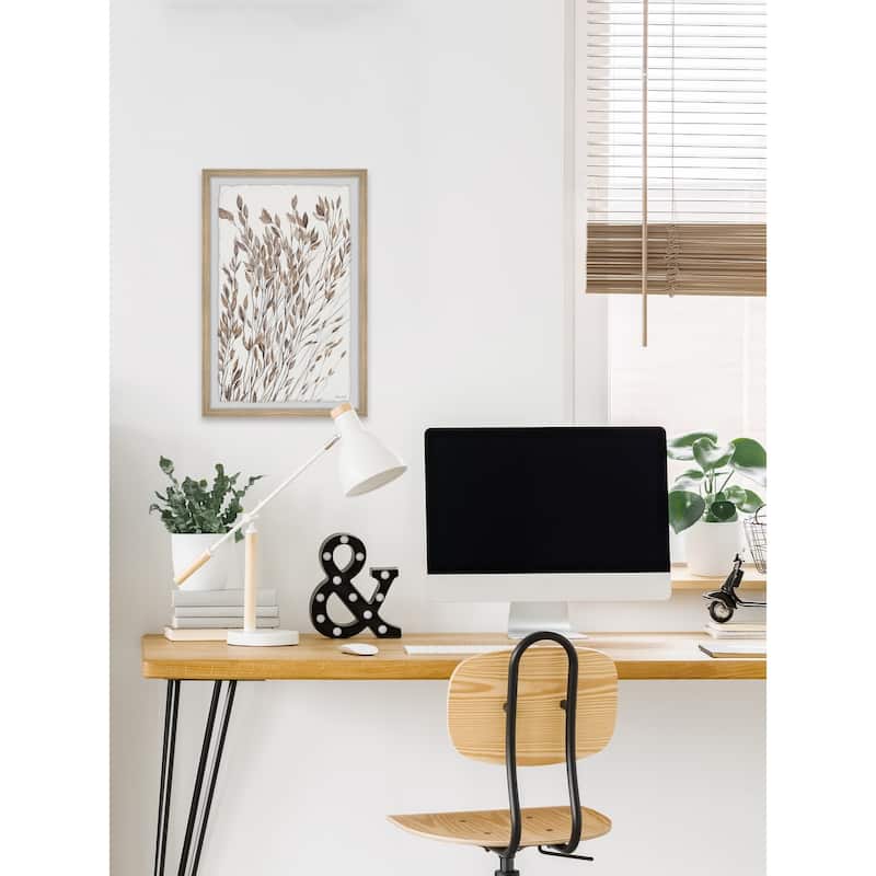 'Oval Shaped Leaves' Framed Painting Print