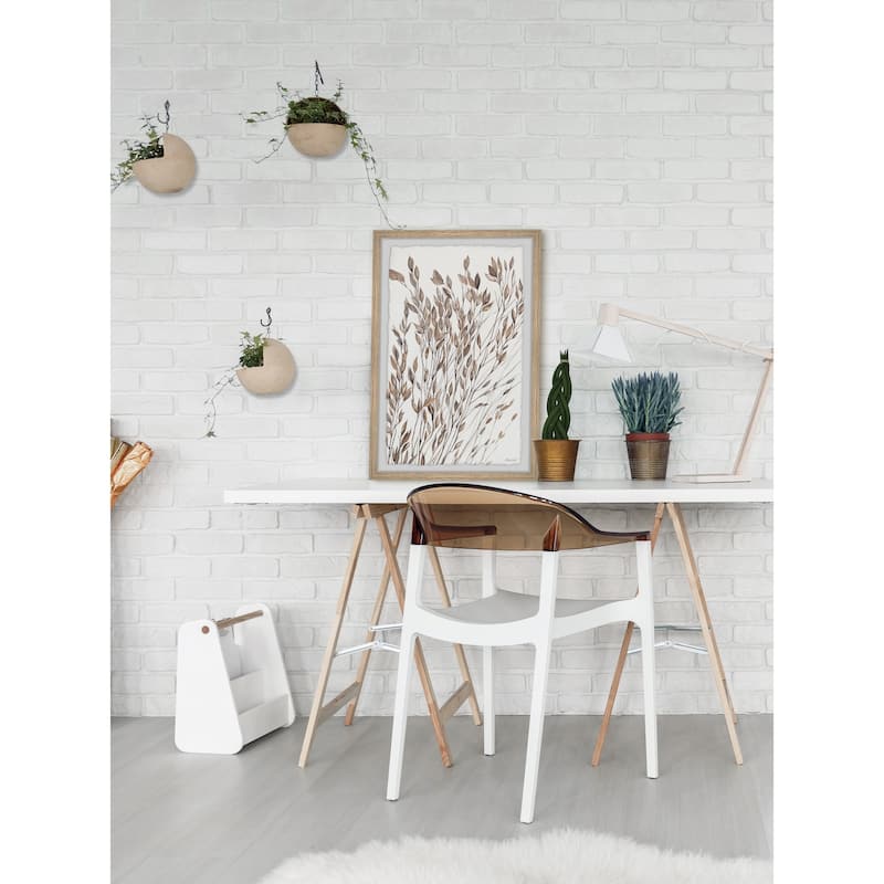 'Oval Shaped Leaves' Framed Painting Print