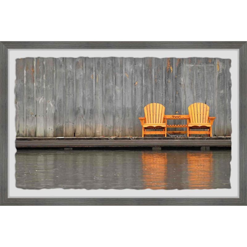 The Gray Barn 'Golden Chairs' Framed Painting Print