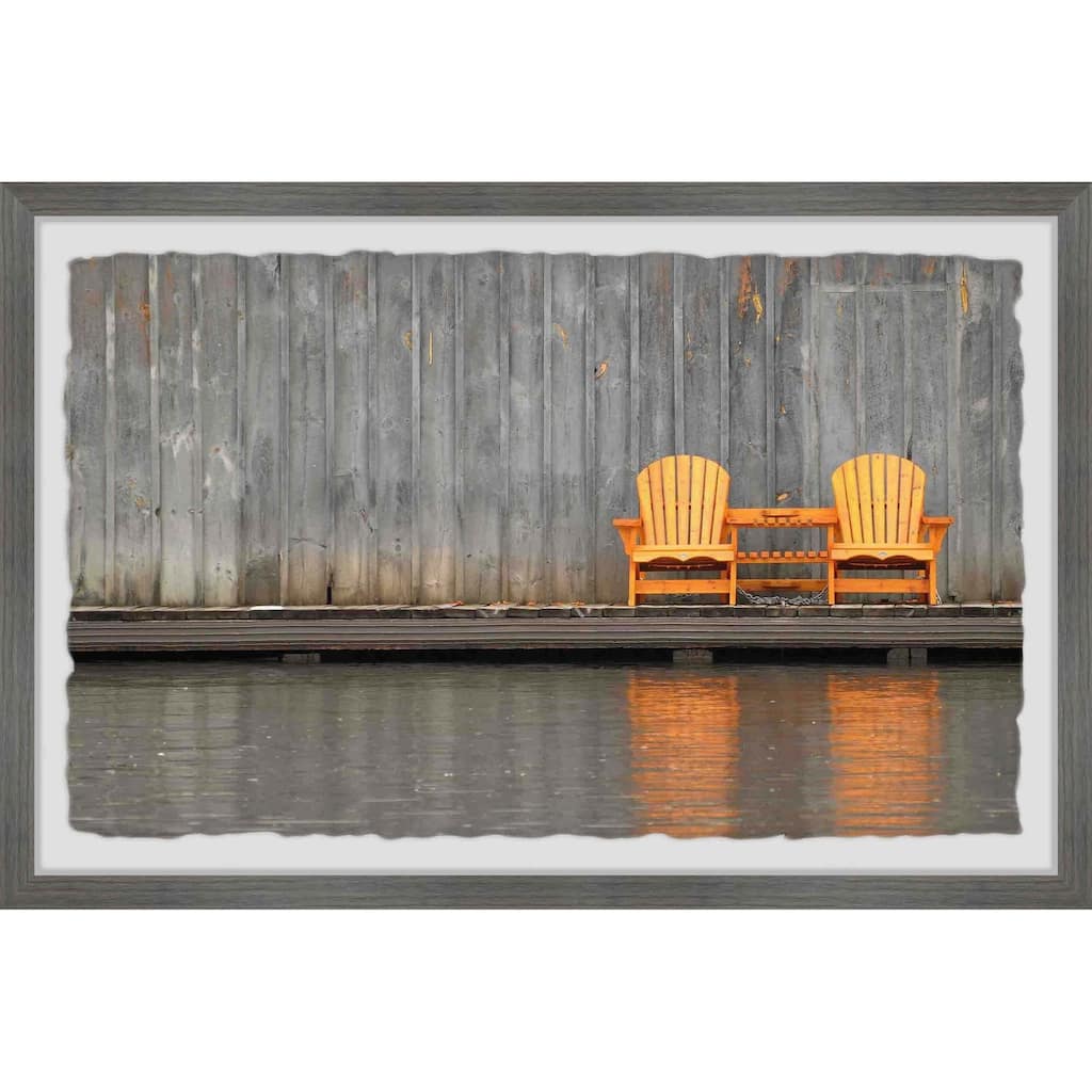 The Gray Barn 'Golden Chairs' Framed Painting Print