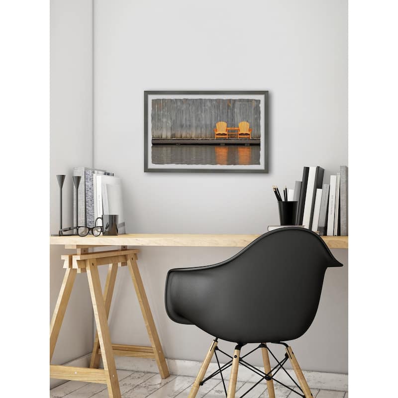 The Gray Barn 'Golden Chairs' Framed Painting Print