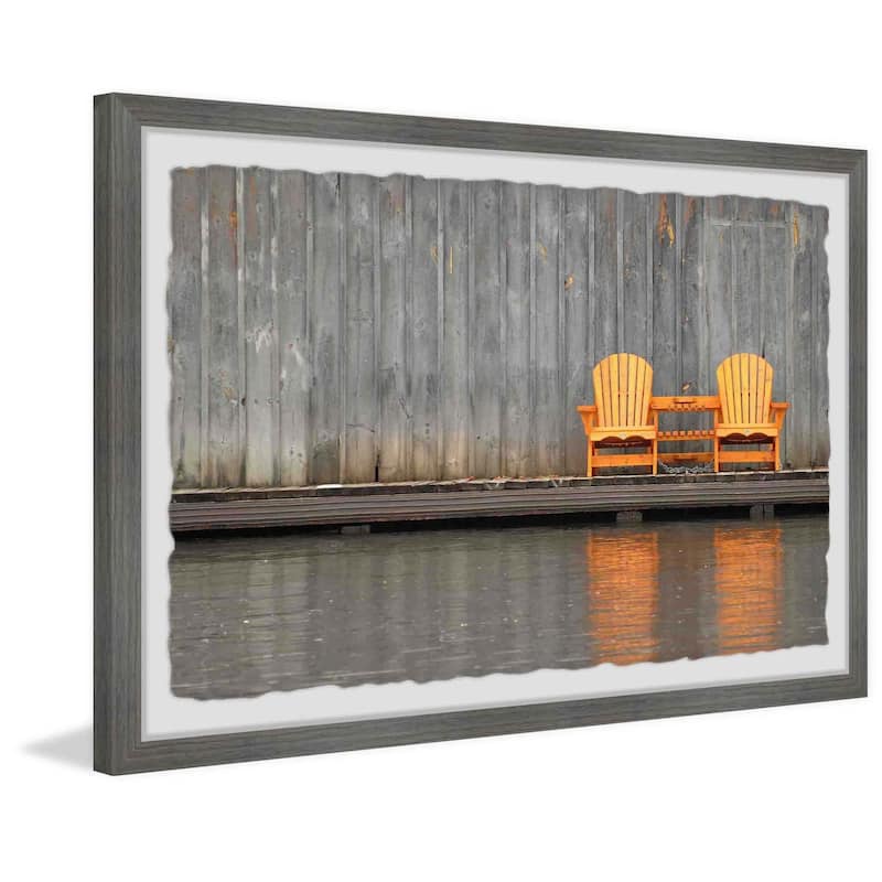 The Gray Barn 'Golden Chairs' Framed Painting Print