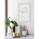 'Kiss Outline' Framed Painting Print - Bed Bath & Beyond - 30243474