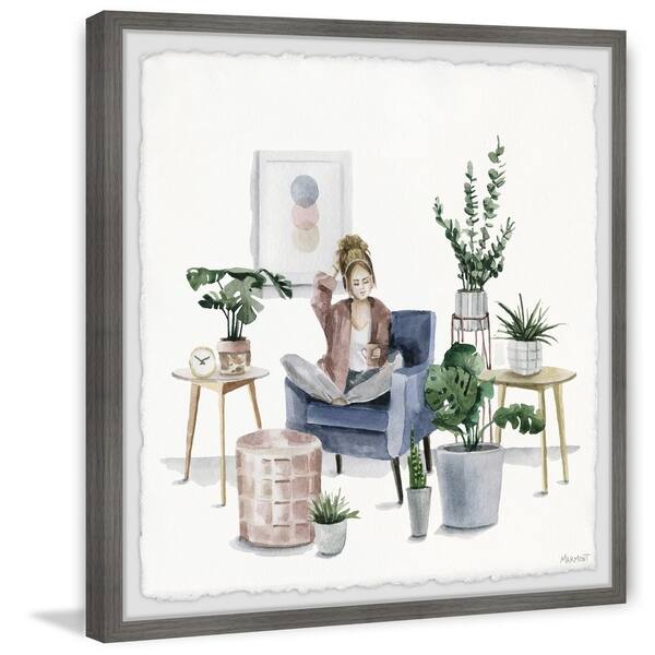 slide 1 of 7, 'Headband Fashion' Framed Painting Print