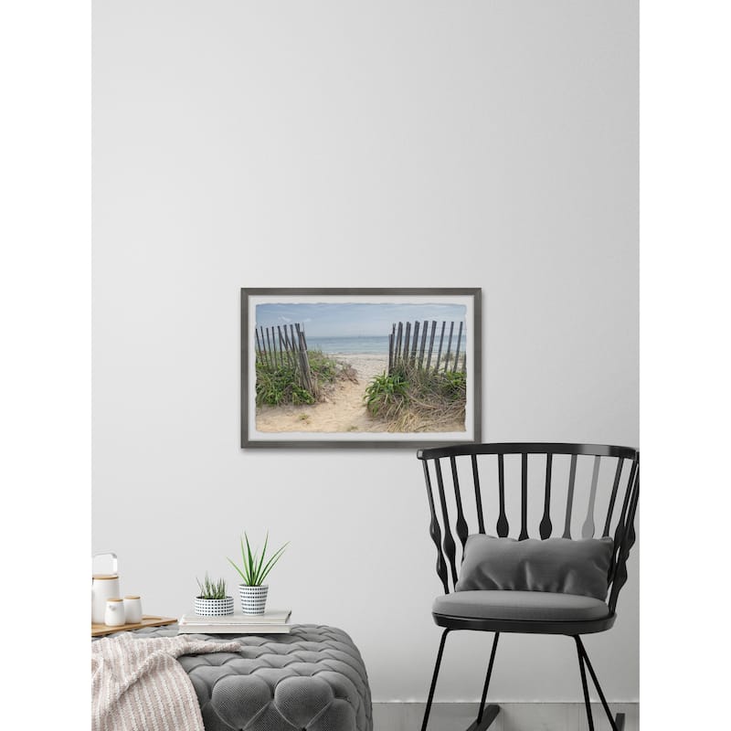 Beach Entrance' Framed Painting Print