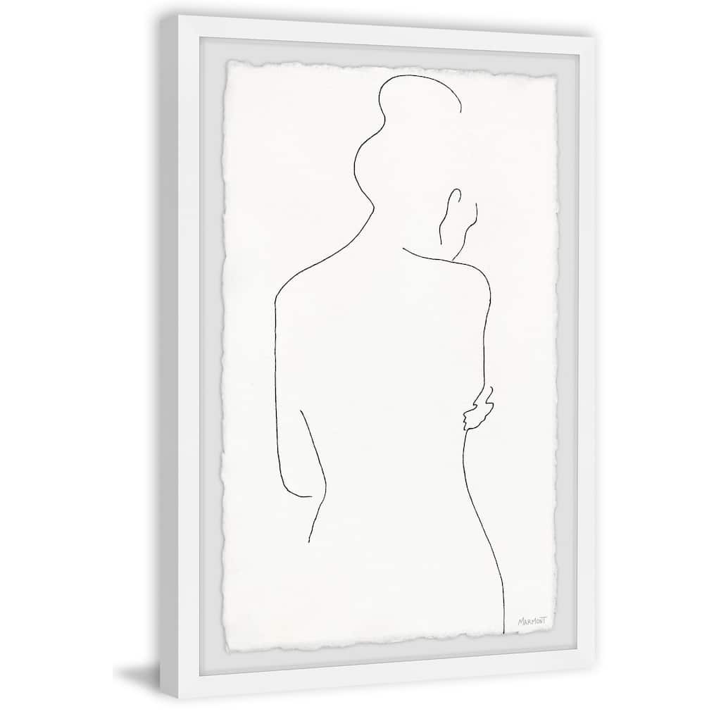 'Body Sketch' Framed Painting Print