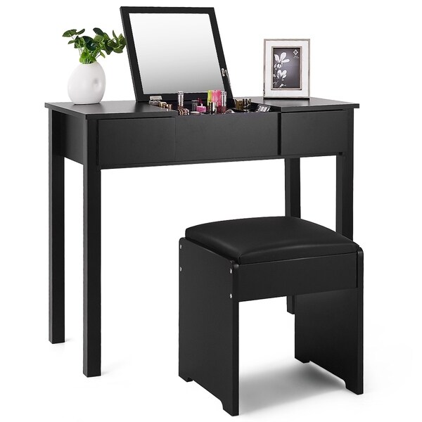 black dresser table