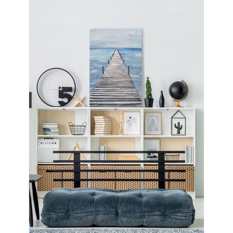 'Wooden Boardwalk' Painting Print on Wrapped Canvas