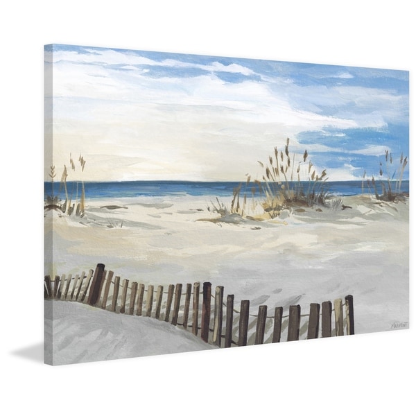 'Buried Fences' Painting Print on Wrapped Canvas