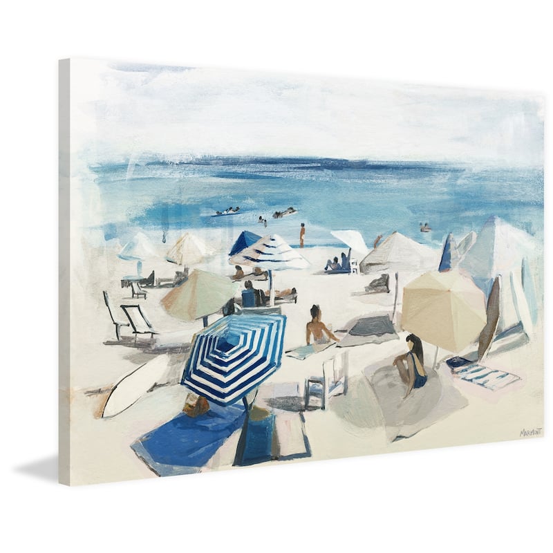 'A Day at the Beach' Painting Print on Wrapped Canvas