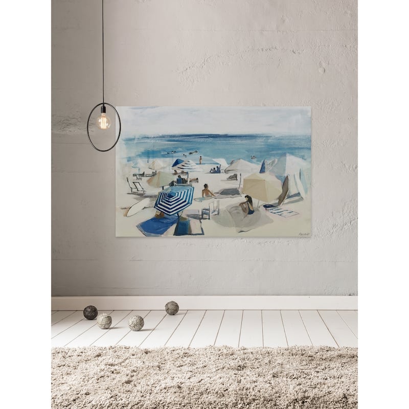 'A Day at the Beach' Painting Print on Wrapped Canvas