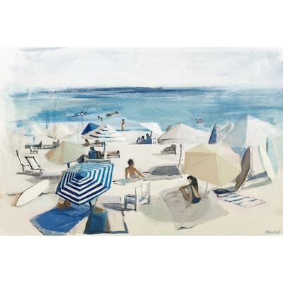 'A Day at the Beach' Painting Print on Wrapped Canvas