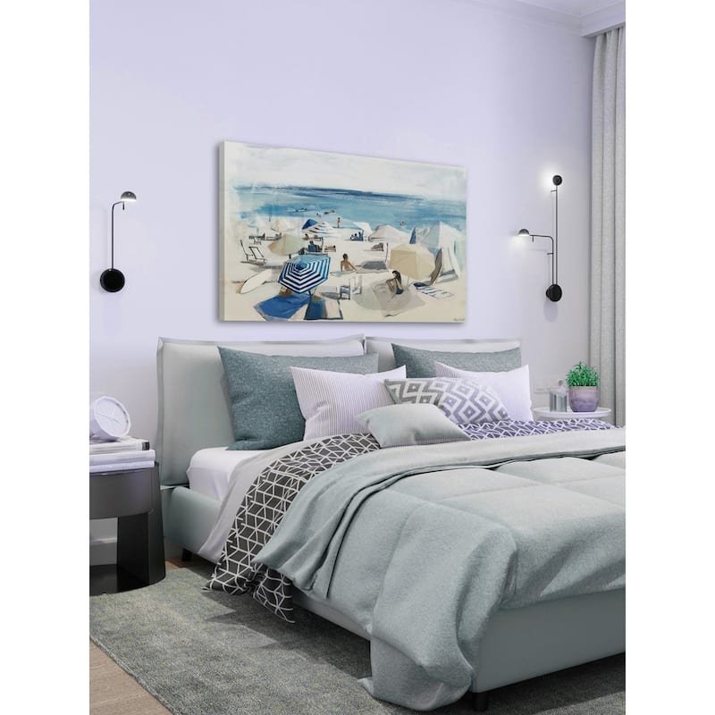 'A Day at the Beach' Painting Print on Wrapped Canvas