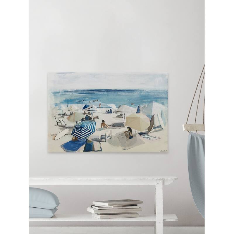 'A Day at the Beach' Painting Print on Wrapped Canvas