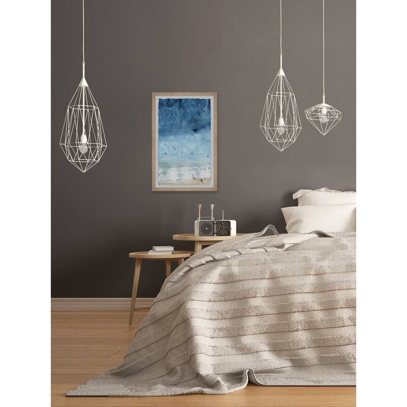 'Ocean Coastline' Framed Painting Print
