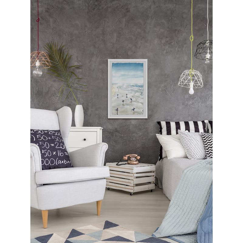 'Catching Waves' Framed Painting Print