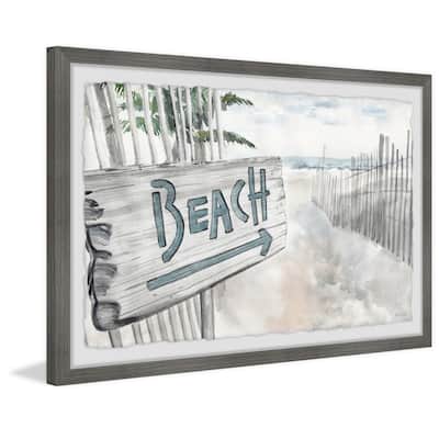 'Beach Path' Framed Painting Print