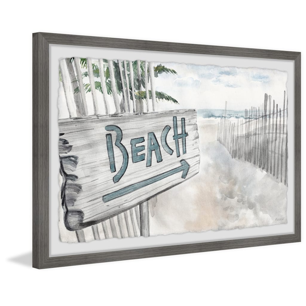'Beach Path' Framed Painting Print