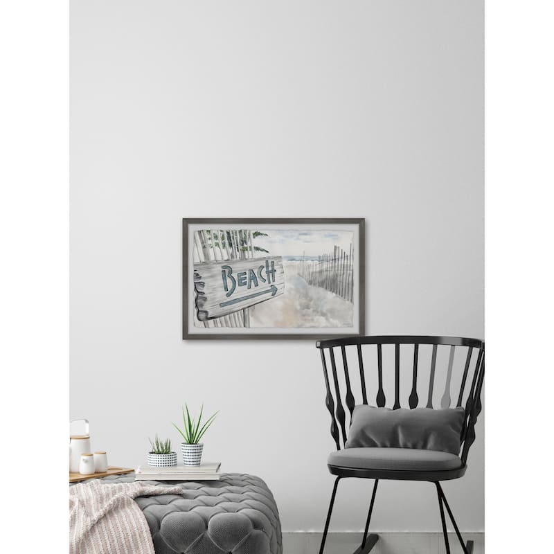 'Beach Path' Framed Painting Print