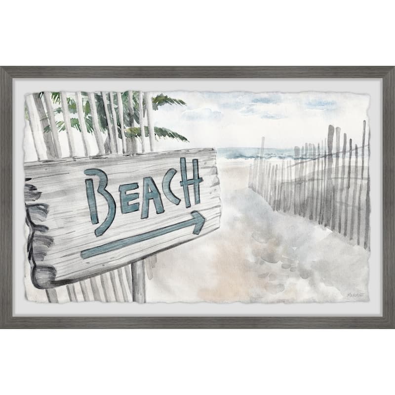 'Beach Path' Framed Painting Print