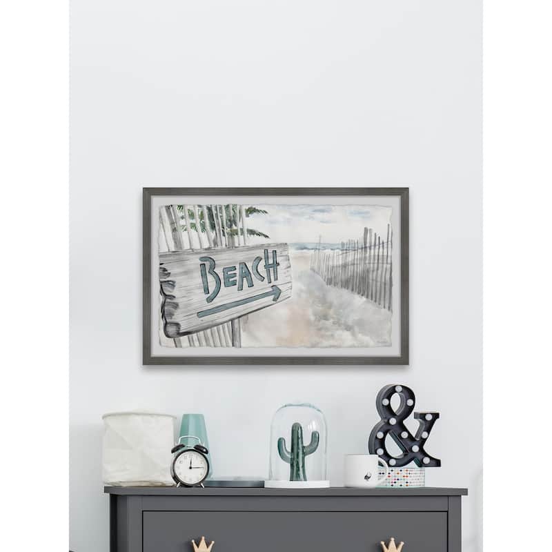 'Beach Path' Framed Painting Print