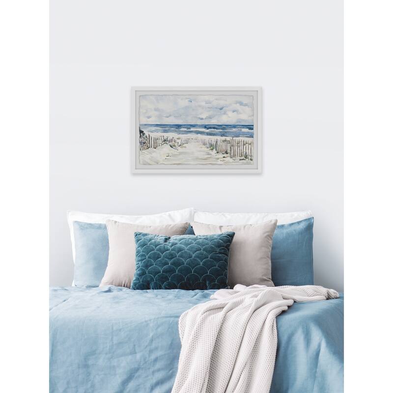 'Coastal Pathway' Framed Painting Print