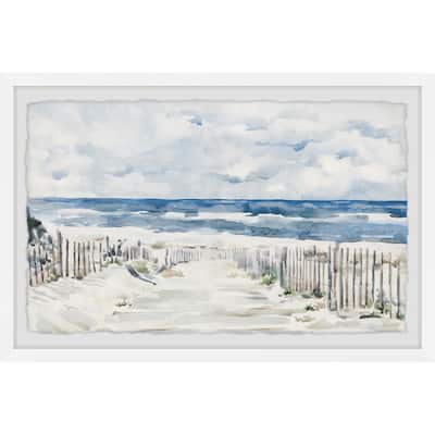 'Coastal Pathway' Framed Painting Print