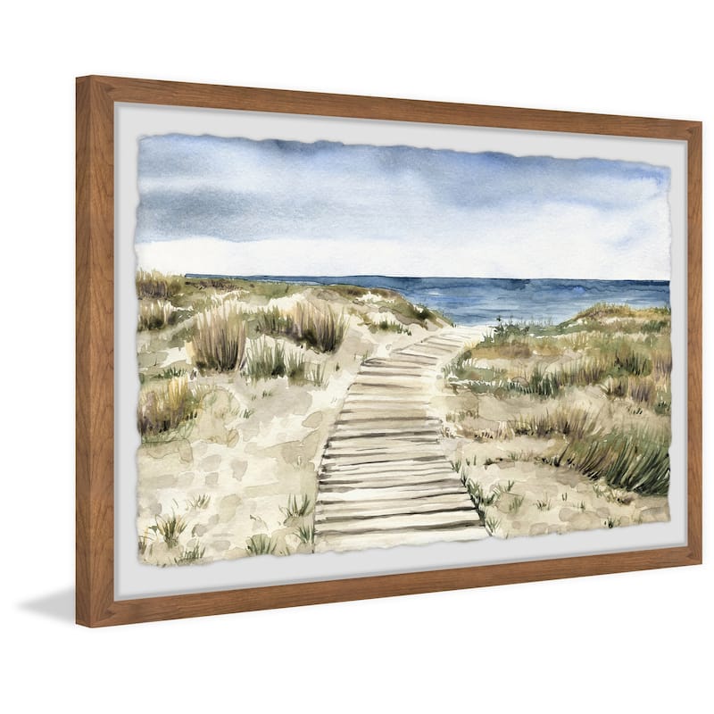 Wooden Path' Framed Painting Print
