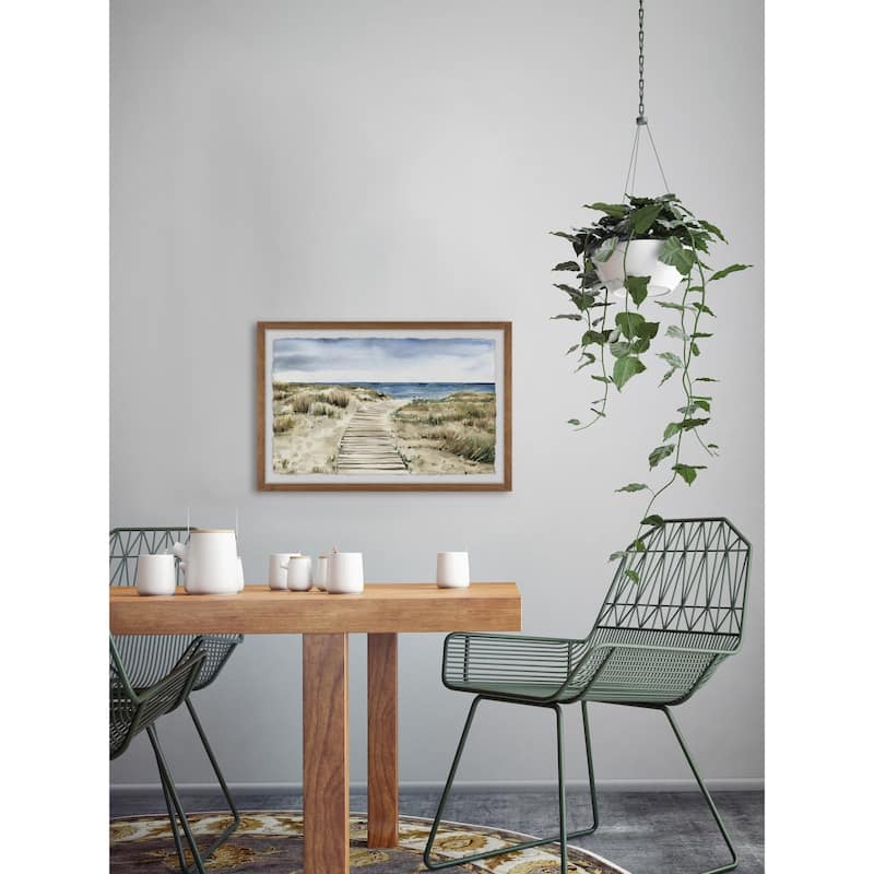 Wooden Path' Framed Painting Print