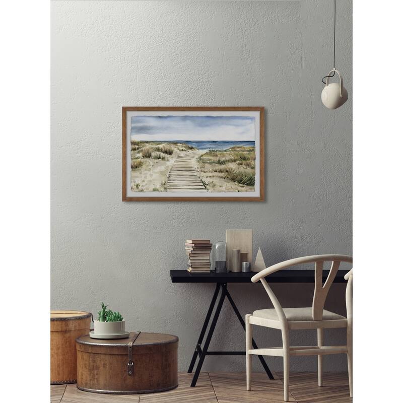 Wooden Path' Framed Painting Print