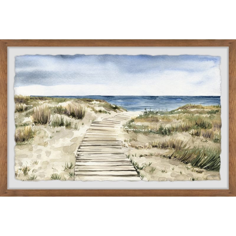 Wooden Path' Framed Painting Print