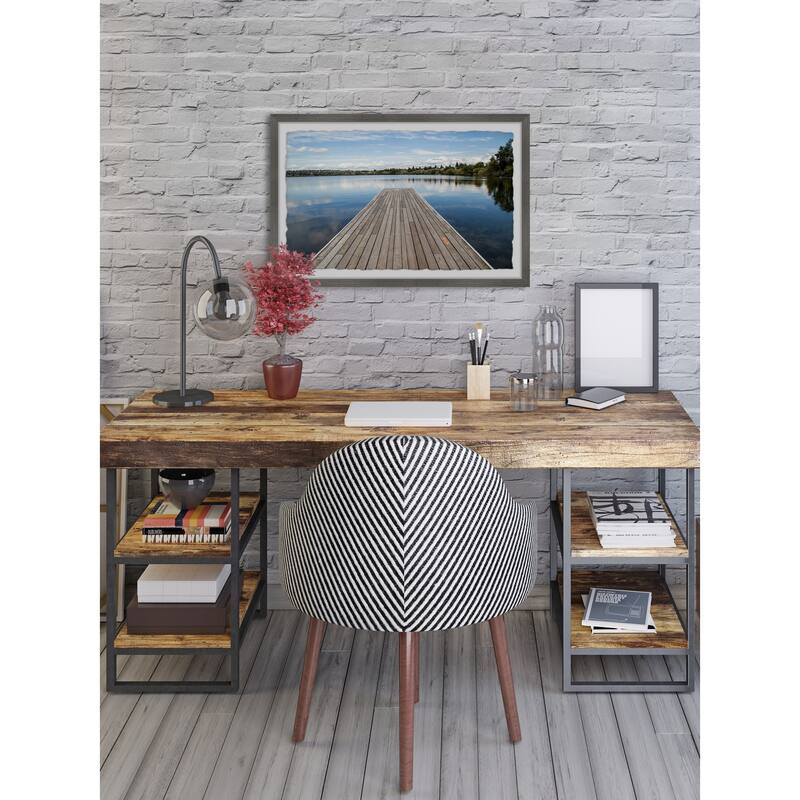 Old Wooden Pier' Framed Painting Print
