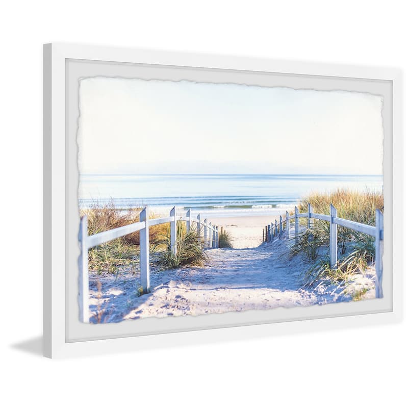 Path to the Beach' Framed Painting Print