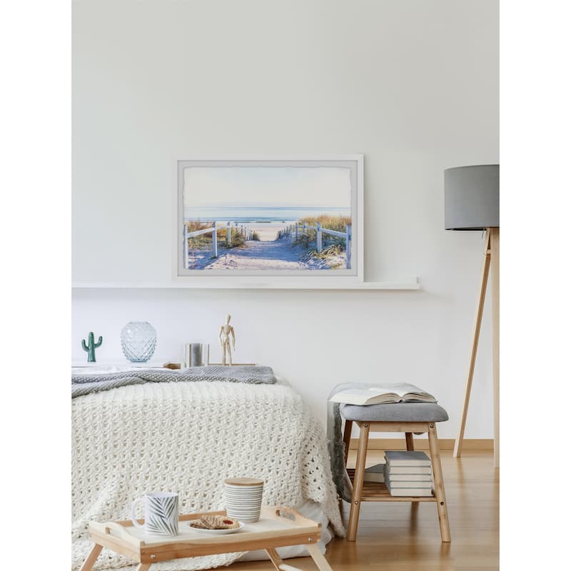 Path to the Beach' Framed Painting Print