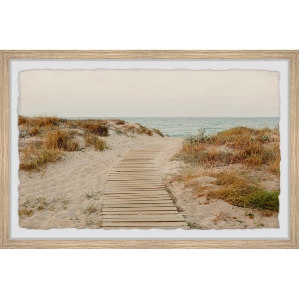 slide 2 of 7, Carson Carrington Wooden Walkway' Framed Painting Print
