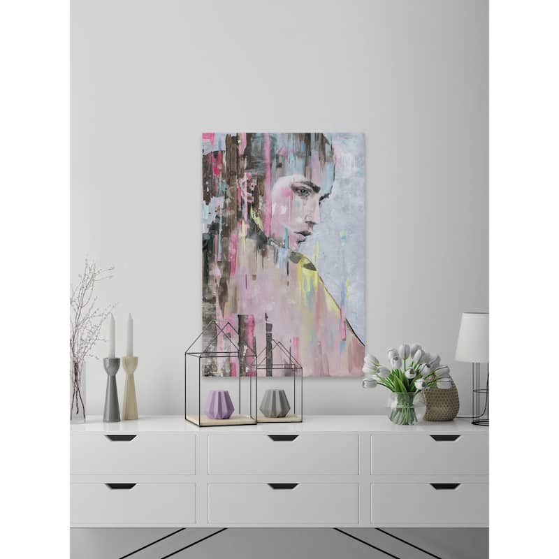 'Ponytail Beauty' Painting Print on Wrapped Canvas - Bed Bath & Beyond ...