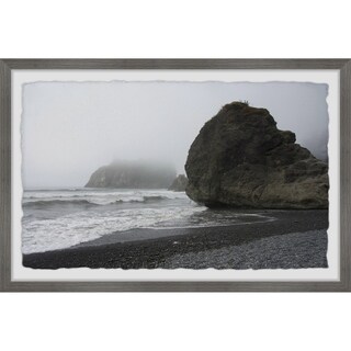 Carbon Loft 'foggy Morning Beach' Framed Painting Print - Bed Bath 