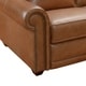 preview thumbnail 7 of 6, Orly Distressed Brown Top Grain Leather Power Reclining Curved Sofa