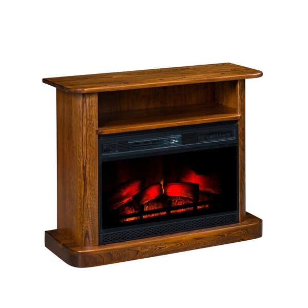 Grayson 36" LED Fireplace with Shelf