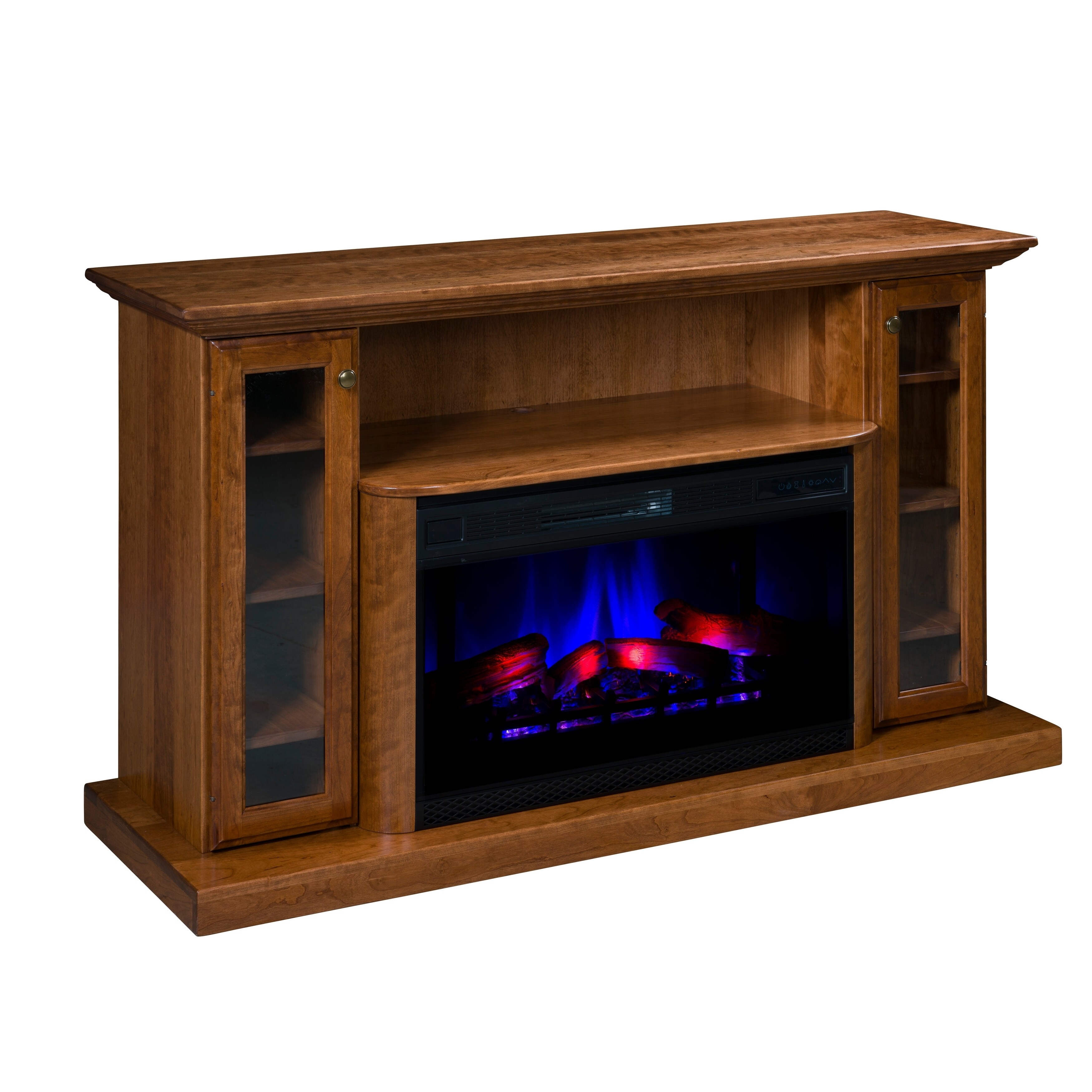 Shop Riverdale 64 Led Fireplace With Shelf And Cabinets Free